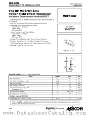 MRF166W datasheet pdf Tyco Electronics
