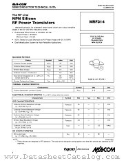 MRF314 datasheet pdf Tyco Electronics