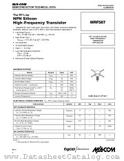 MRF587 datasheet pdf Tyco Electronics