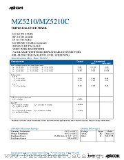 MZ5210C datasheet pdf Tyco Electronics