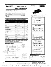 PA1133 datasheet pdf Tyco Electronics