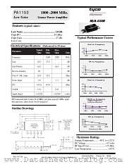 PA1153 datasheet pdf Tyco Electronics