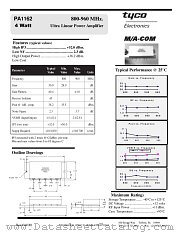 PA1162 datasheet pdf Tyco Electronics