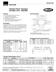 PH1617-60 datasheet pdf Tyco Electronics