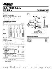 SW-226 datasheet pdf Tyco Electronics