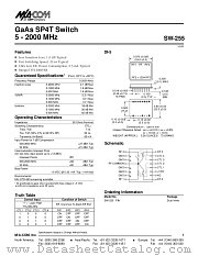 SW-255PIN datasheet pdf Tyco Electronics
