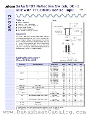 SW-312 datasheet pdf Tyco Electronics