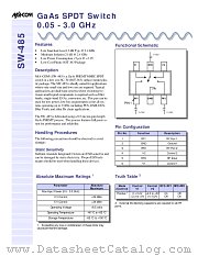 SW-485 datasheet pdf Tyco Electronics