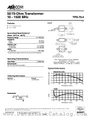 TPX-75-4N datasheet pdf Tyco Electronics