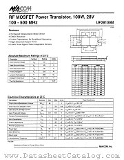 UF281OOM datasheet pdf Tyco Electronics