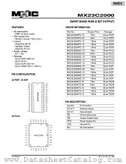 MX23C2000TC-15 datasheet pdf Macronix International