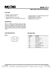 MX171PC datasheet pdf Macronix International