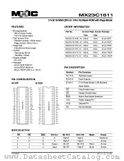 MX23C1611MC-12 datasheet pdf Macronix International