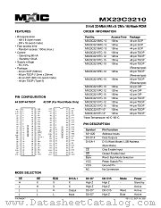 MX23C3210TC-15 datasheet pdf Macronix International