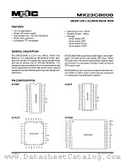 MX23C8000TC-12 datasheet pdf Macronix International