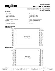 MX23L12810TC-10 datasheet pdf Macronix International