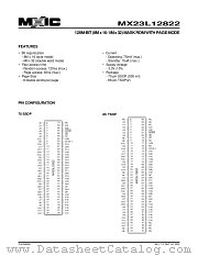 MX23L12822YC-12 datasheet pdf Macronix International