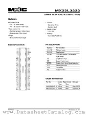 MX23L3222MC-10 datasheet pdf Macronix International