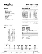 MX23L6410TC-10 datasheet pdf Macronix International