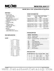 MX23L6411MC-12 datasheet pdf Macronix International