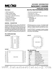MX26C1000BQC-15 datasheet pdf Macronix International