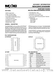 MX26C2000BTC-12 datasheet pdf Macronix International