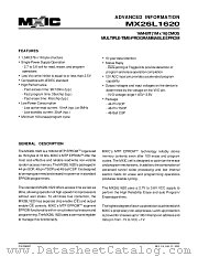 MX26L1620XAC-12 datasheet pdf Macronix International