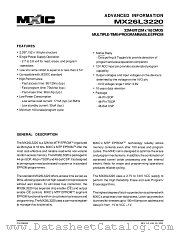 MX26L3220TI-12 datasheet pdf Macronix International