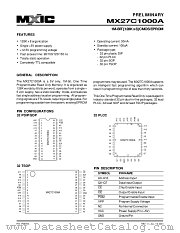 MX27C1000AQC-12 datasheet pdf Macronix International
