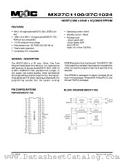 MX27C1024TI-85 datasheet pdf Macronix International
