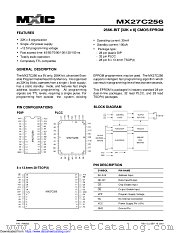 MX27C256PI-70 datasheet pdf Macronix International