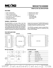 MX27C4000TI-12 datasheet pdf Macronix International