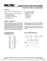 MX27C4096QI-10 datasheet pdf Macronix International