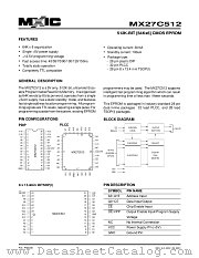 MX27C512QC-90 datasheet pdf Macronix International