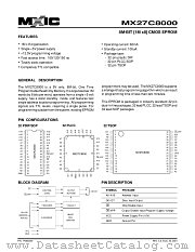 27C800 datasheet pdf Macronix International