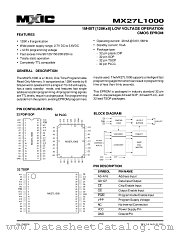 MX27L1000TI-15 datasheet pdf Macronix International