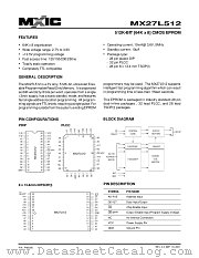 MX27L512TI-20 datasheet pdf Macronix International