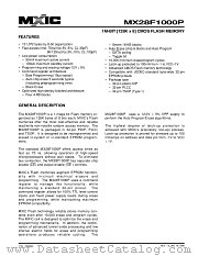 MX28F1000PQC-12C4 datasheet pdf Macronix International