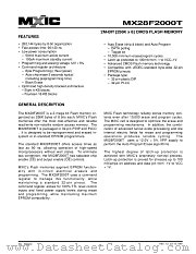 MX28F2000TQC-12C4 datasheet pdf Macronix International