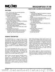 MX29F001TQC-55 datasheet pdf Macronix International
