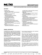 MX29F040QC-90 datasheet pdf Macronix International