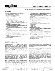 MX29F100TTA-90 datasheet pdf Macronix International