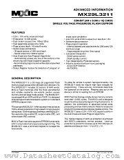 MX29L3211TC-10 datasheet pdf Macronix International