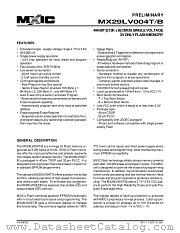 MX29LV004TQI-70 datasheet pdf Macronix International