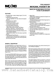 MX29LV008BTC-90 datasheet pdf Macronix International