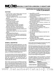 MX29LV160AT datasheet pdf Macronix International