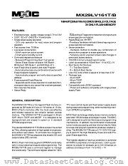 MX29LV161BXBC-70R datasheet pdf Macronix International