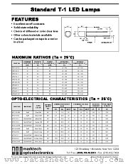 MT1103-RG datasheet pdf Marktech Optoelectronics