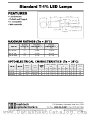 MT4118-HRSB datasheet pdf Marktech Optoelectronics