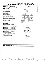 MT30430 datasheet pdf Marktech Optoelectronics